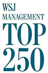 Image with text which reads WSJ Management top 250 Award 