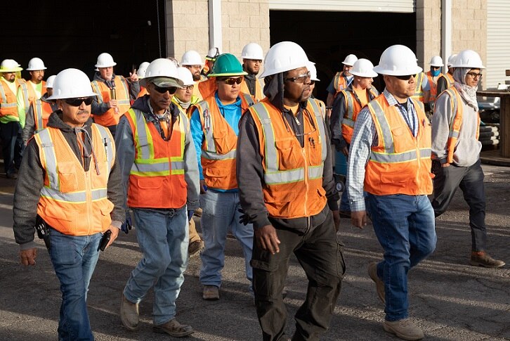 Workers Walking Workers Walking