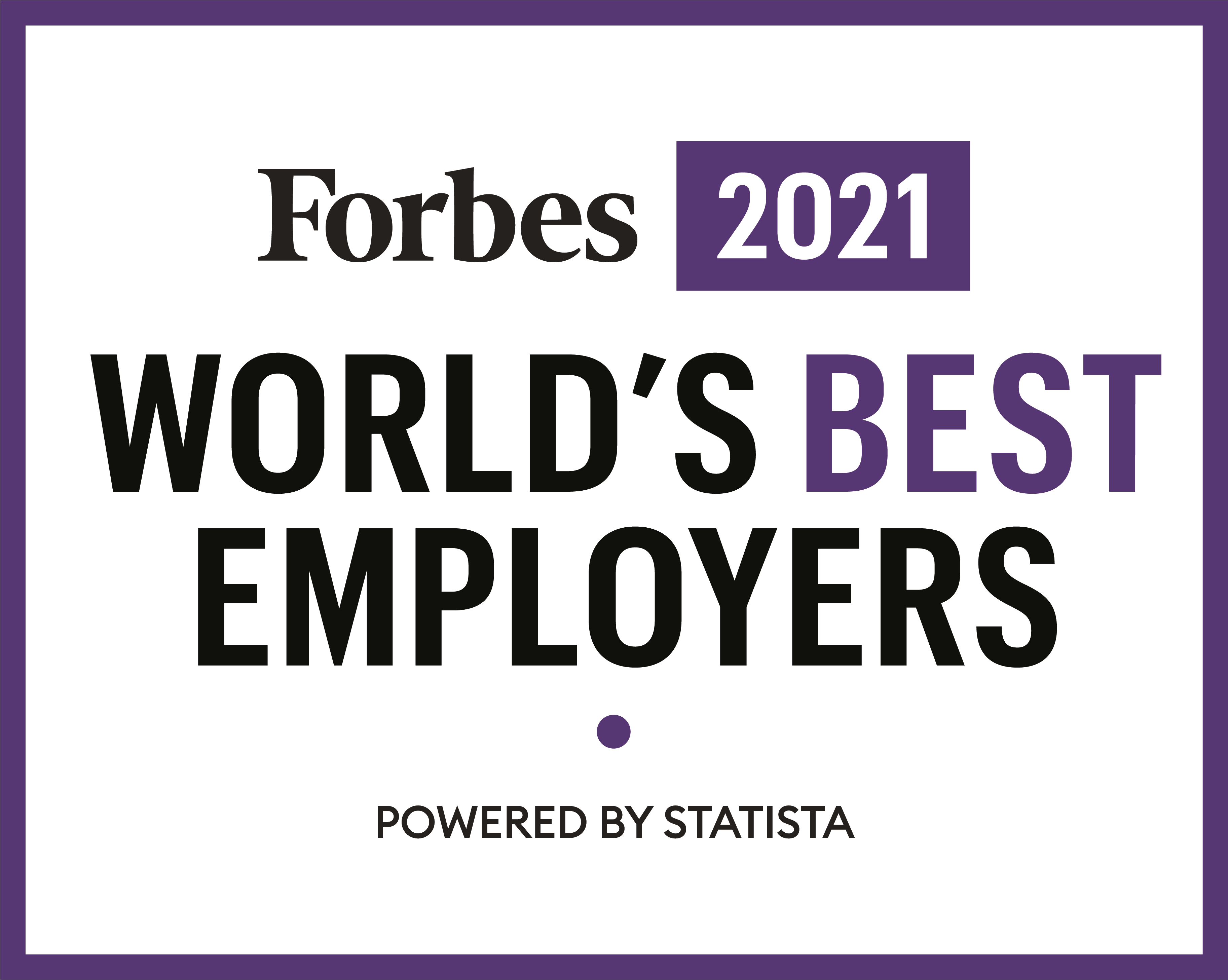 Forbes World's Best Employer recognition