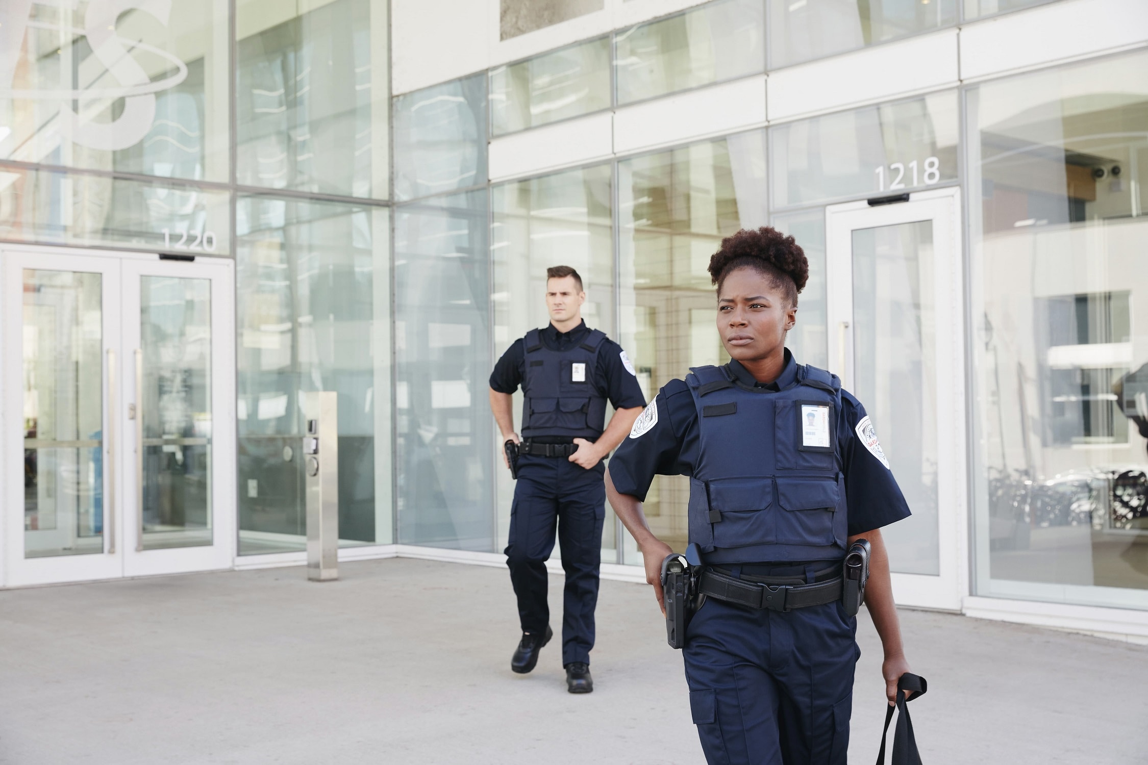 armored bank truck guard