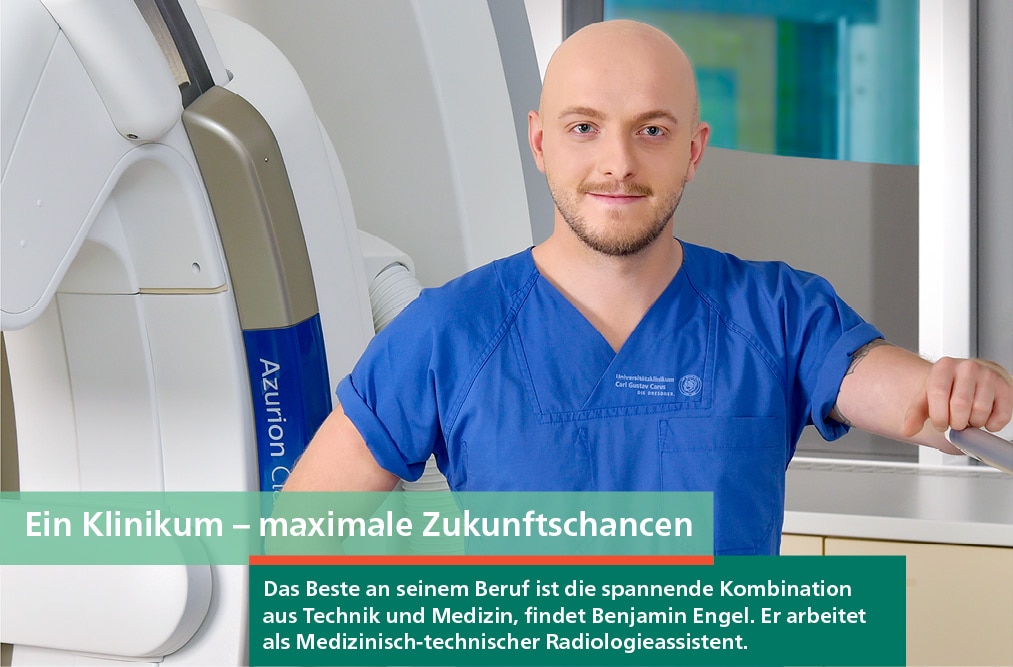 Ein Mitarbeiter berichtet über seinen Alltag als Medizinischer Technologe in der Radiologie