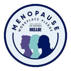 The Menopause Workplace Pledge logo.