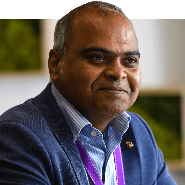 A colleague in a meeting.