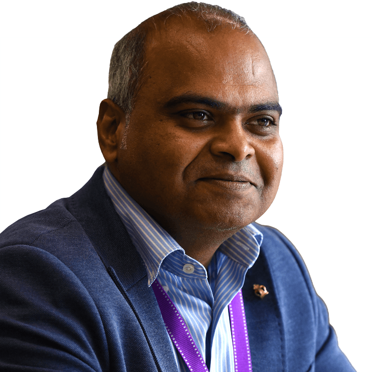 A colleague in a meeting.