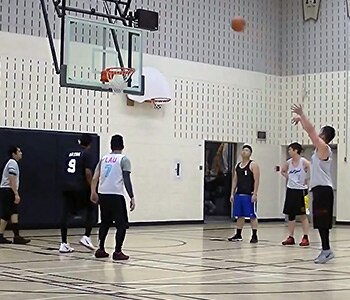 people playing basketball