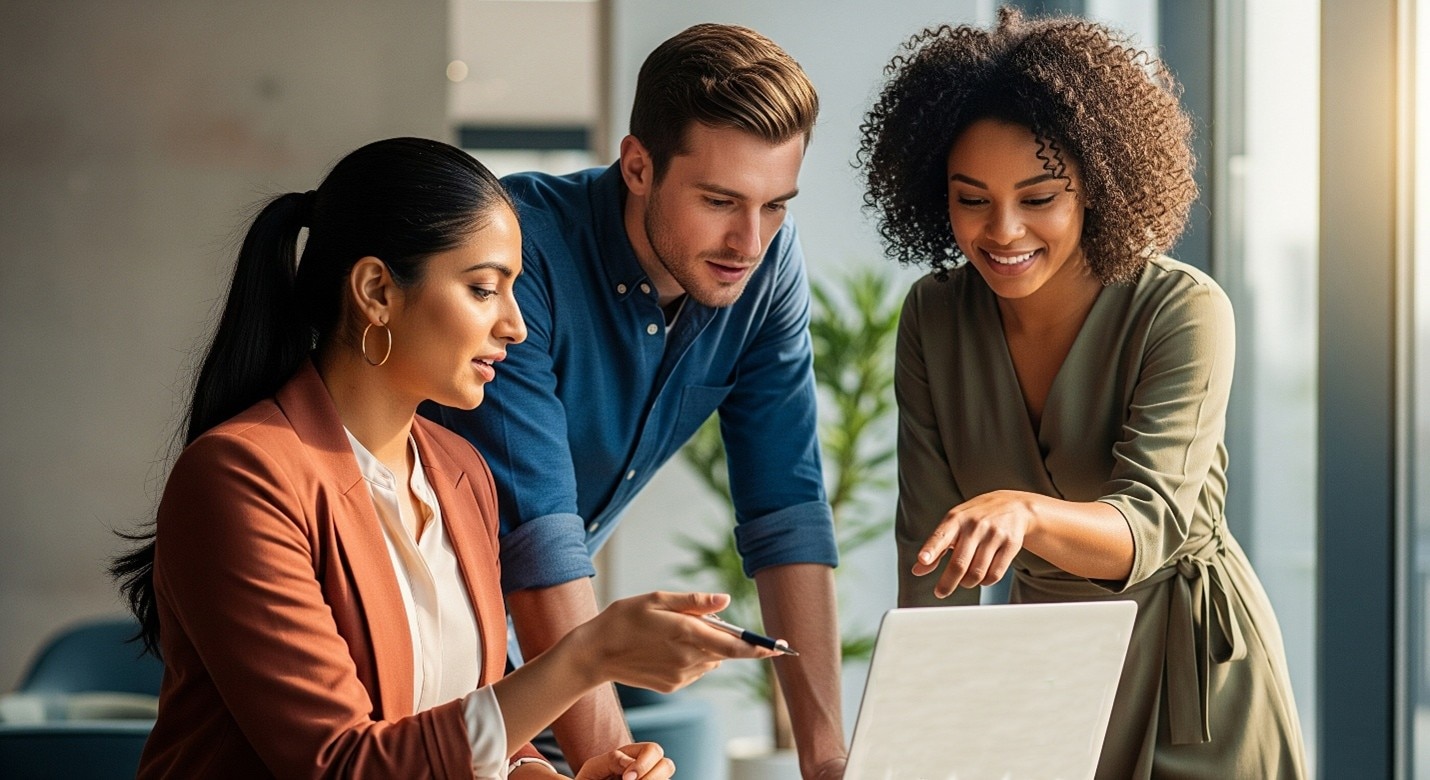 Photo of young professionals