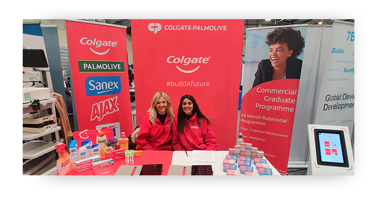 Colgate-Palmolive at a career fair at Loughborough University in the UK