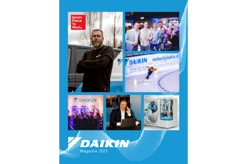 Het prachtige Daikin magazine vol met verhalen van collega's