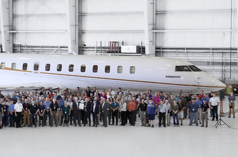 Global 7500 and employees