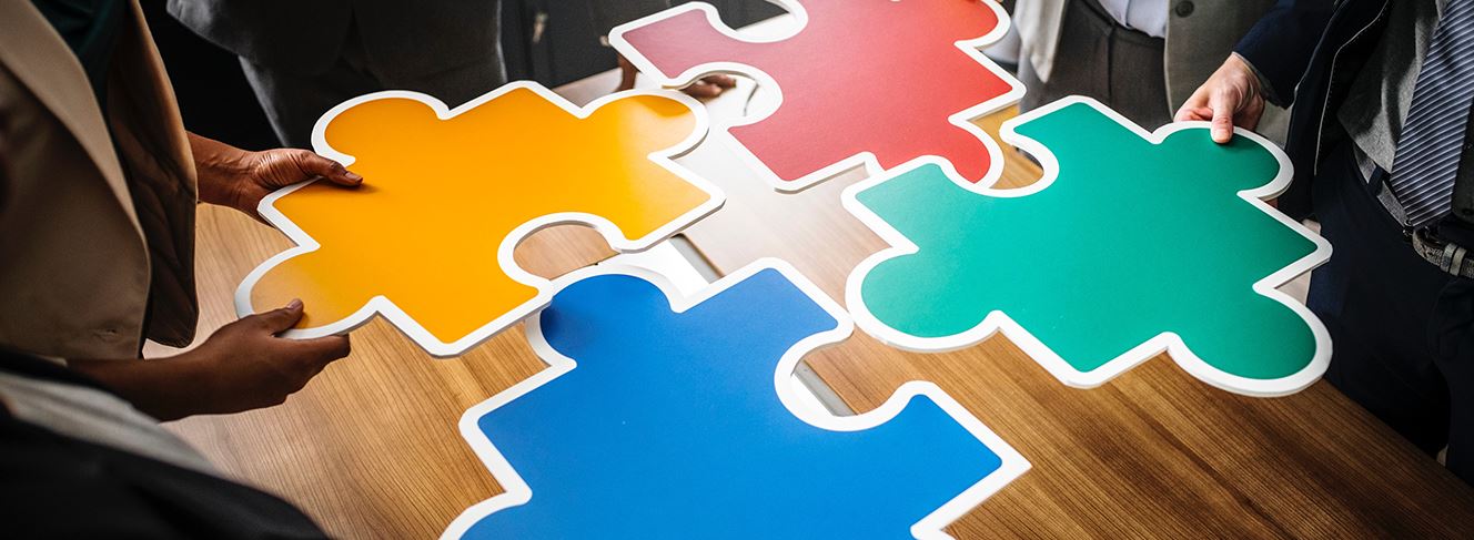 An image showing pieces of puzzle 