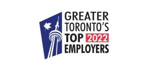Image: The logo for Greater Toronto's 2022 Top Employers, an annual competition to determine which companies in the region offer exceptional workplaces in their industries.