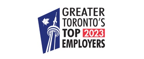 Image: The logo for Greater Toronto's 2023 Top Employers, an annual competition to determine which companies in the region offer exceptional workplaces in their industries.
