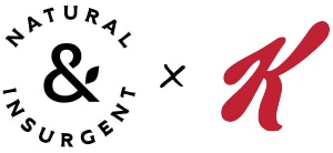 Natural and Insurgent and Kellogg's K logo 
