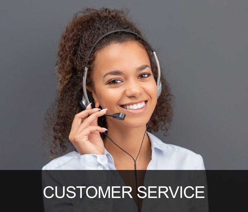 Customer Service professional wearing a headset